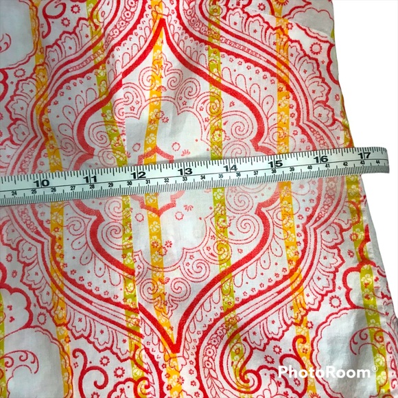 Robert Graham boho red and yellow button up - Picture 13 of 14